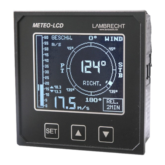 Lambrecht aem METEO-LCD 14742 Manuals