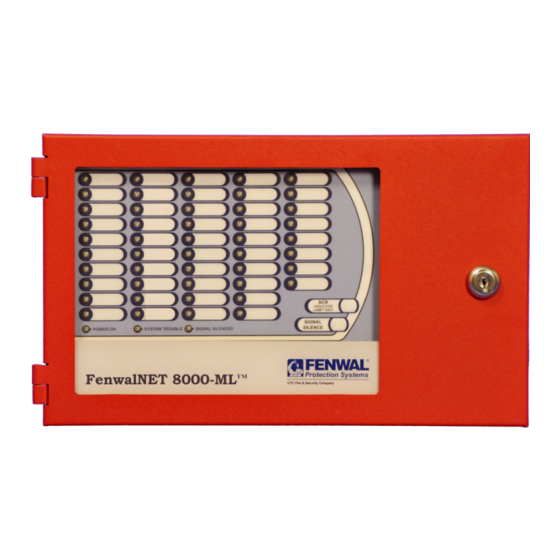 UTC Fire and Security FenwalNET 8000-ML Installation, Operation And Maintenance Manual