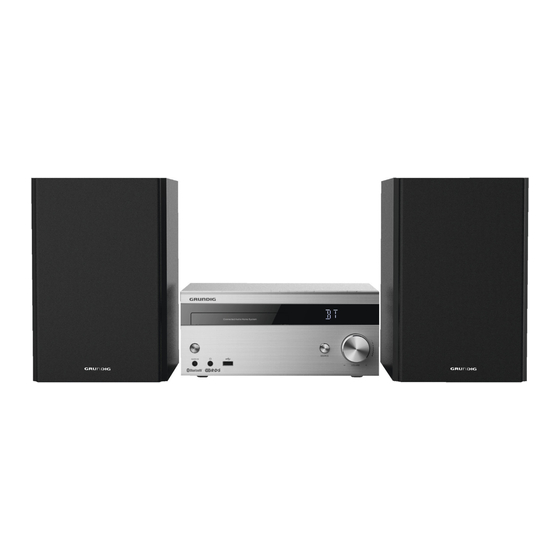 Grundig CMS 4000 BT DAB+ Manual