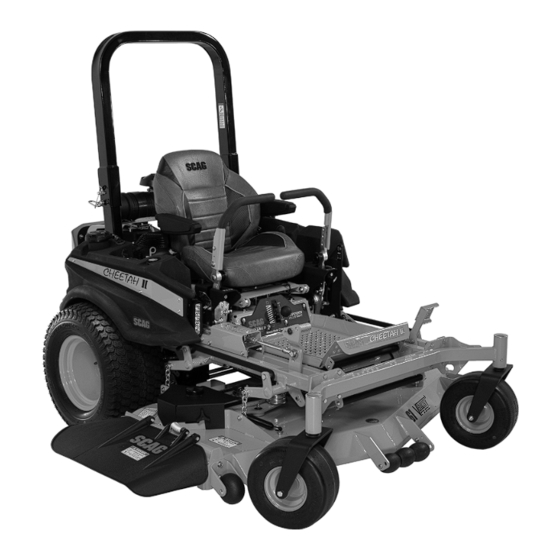 Scag Power Equipment CHEETAH II SCZII-61V-31FX Operator's Manual