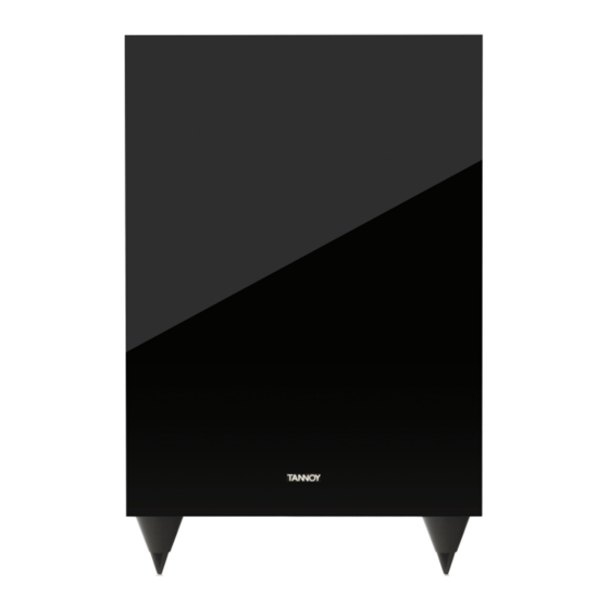 Tannoy HTS SUB Owner's Manual