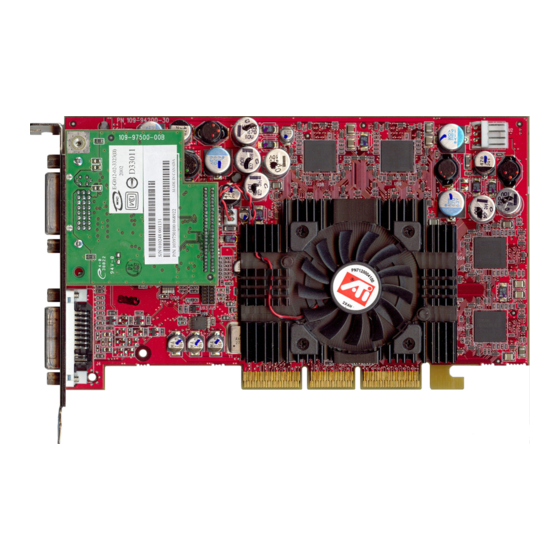 ATI Technologies RADEON 9700 Series Getting Started Manual