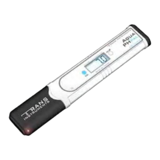 Trans instruments Aqua pH PAL+ Manual