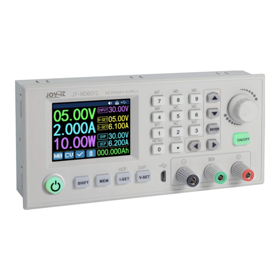 Joy-it JT-RD6012 Manuals