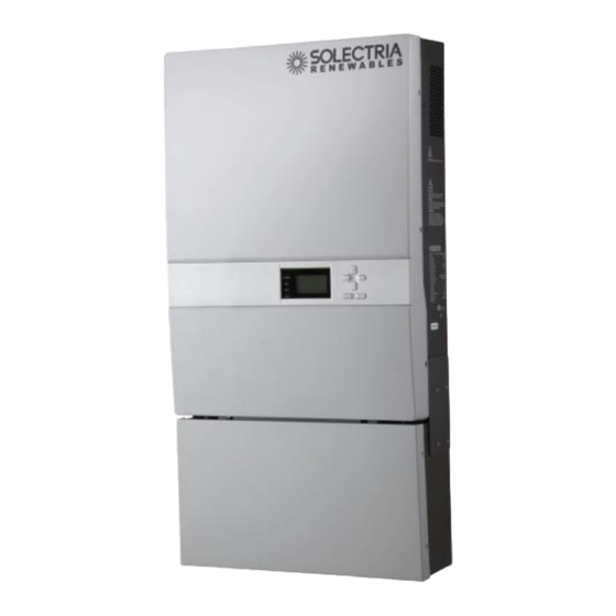Solectria Renewables PVI 14TL Installation And Operation Manual