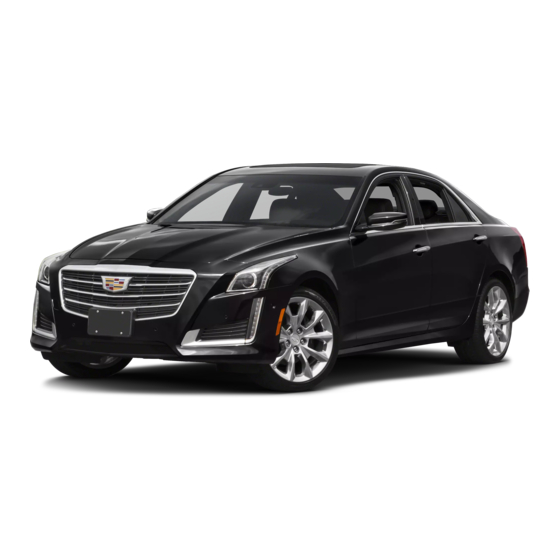 Cadillac 2015 CTS Convenience/Personalization Manual