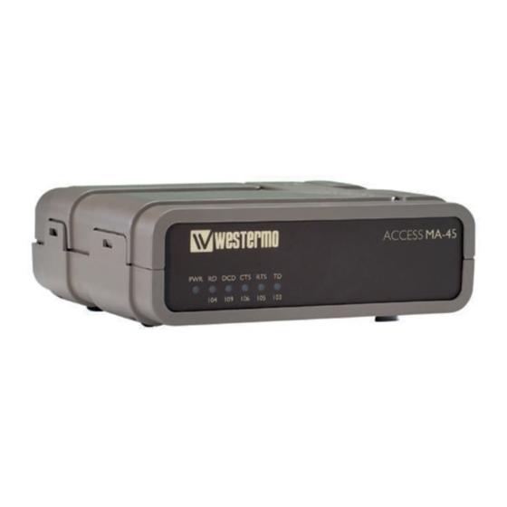 Westermo MA-45 AC Installation Manual