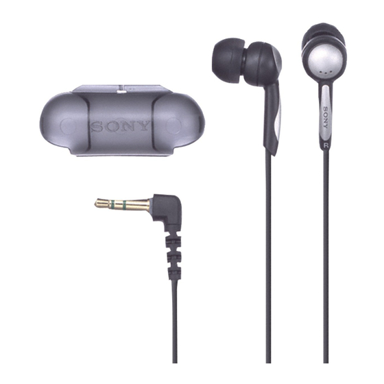 Sony MDR-EX51LP Operating Instructions