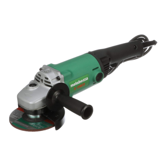 Metabo HPT G13SC2 Safety Instructions And Instruction Manual
