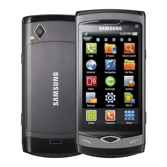 Samsung GT-S8500 User Manual