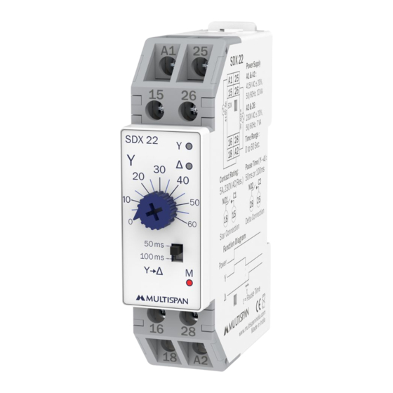 MULTISPAN SDX 22-02 Manual