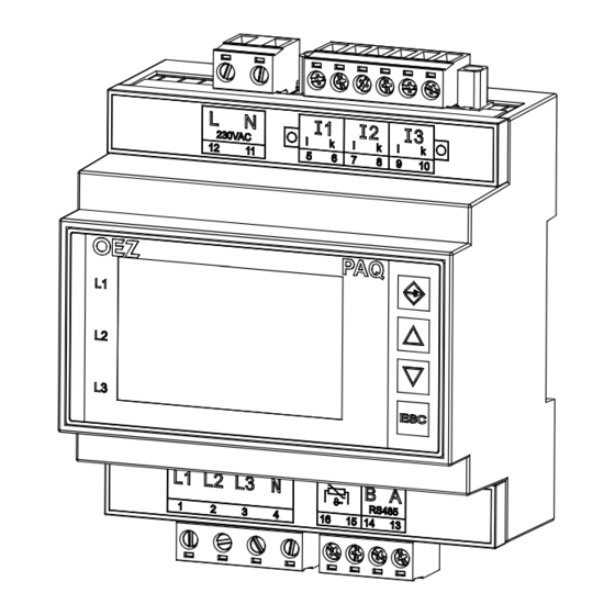 OEZ PAQ-50 Series Instructions For Use Manual