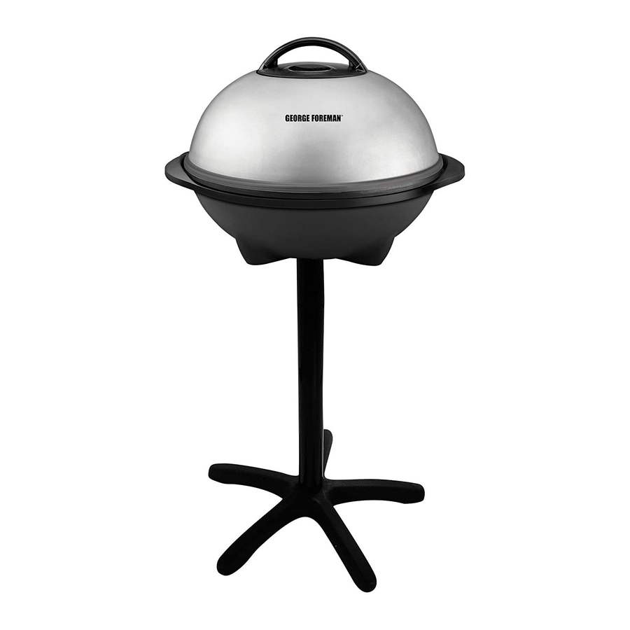 George Foreman GGR50B Use And Care Book