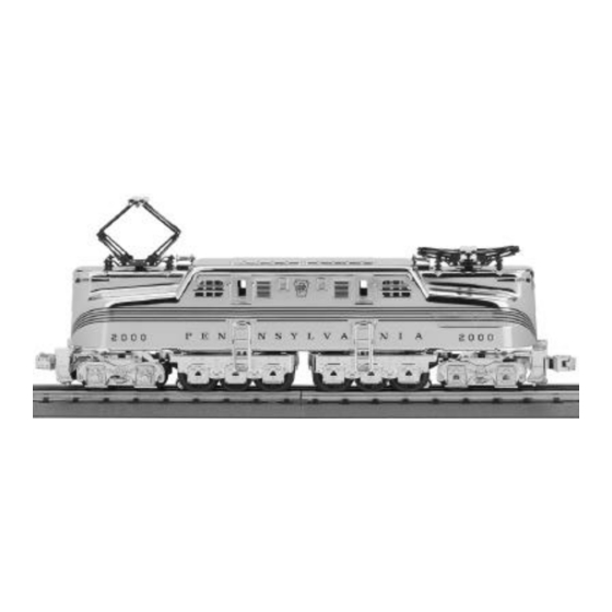 Rail King GG1 Operating Instructions Manual