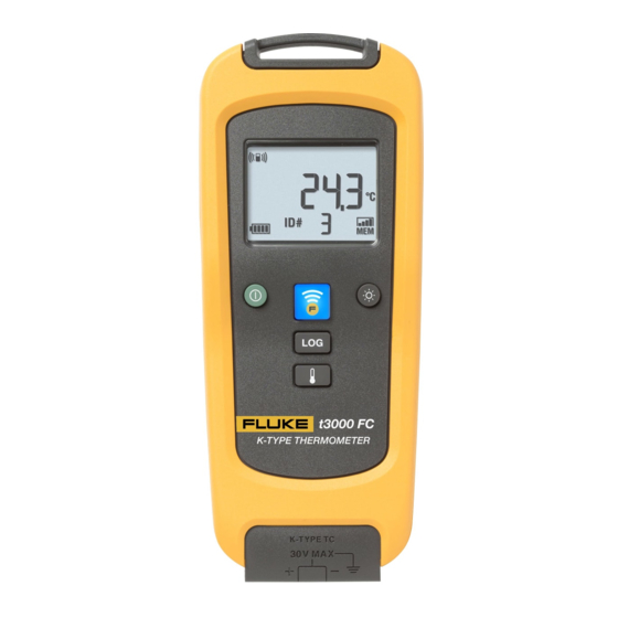 Fluke T3000 FC Quick Reference Manual