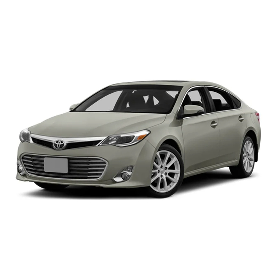 Toyota 2014 Avalon Manual