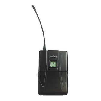 Shure U1 Wireless Bodypack Transmitter Manuals
