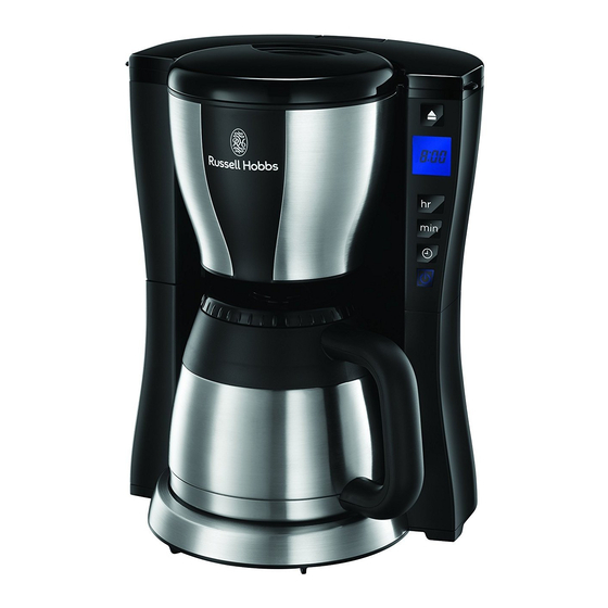 Russell Hobbs 7620JP Coffee Maker, 5 Cups, No Paper Filter Required, Timer, Basic Drip