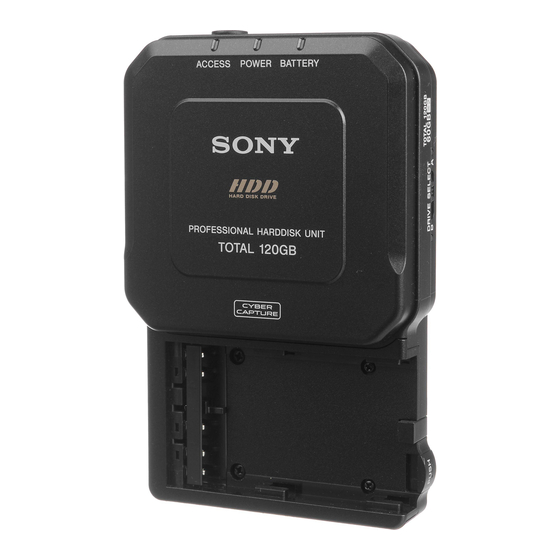 Sony PHU-120K Operating Instructions Manual