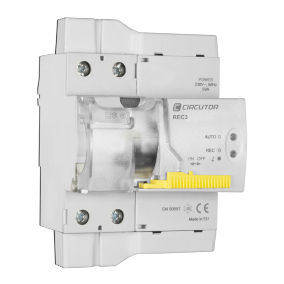 Circutor REC 3C Series Instruction Manual