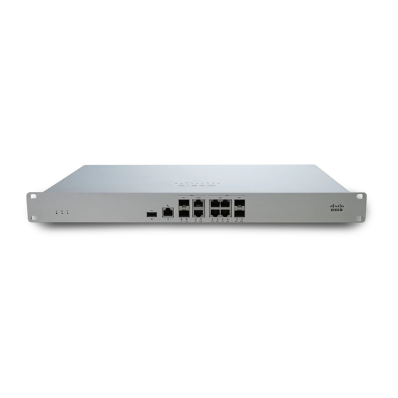 Cisco MERAKI MX95 Series Hardware Installation Manual