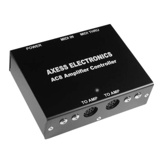 AXESS ELECTRONICS AC8 Quick Manual
