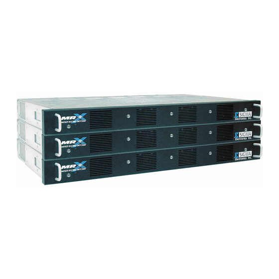 User Manuals: Sigma MRX Series Network Router