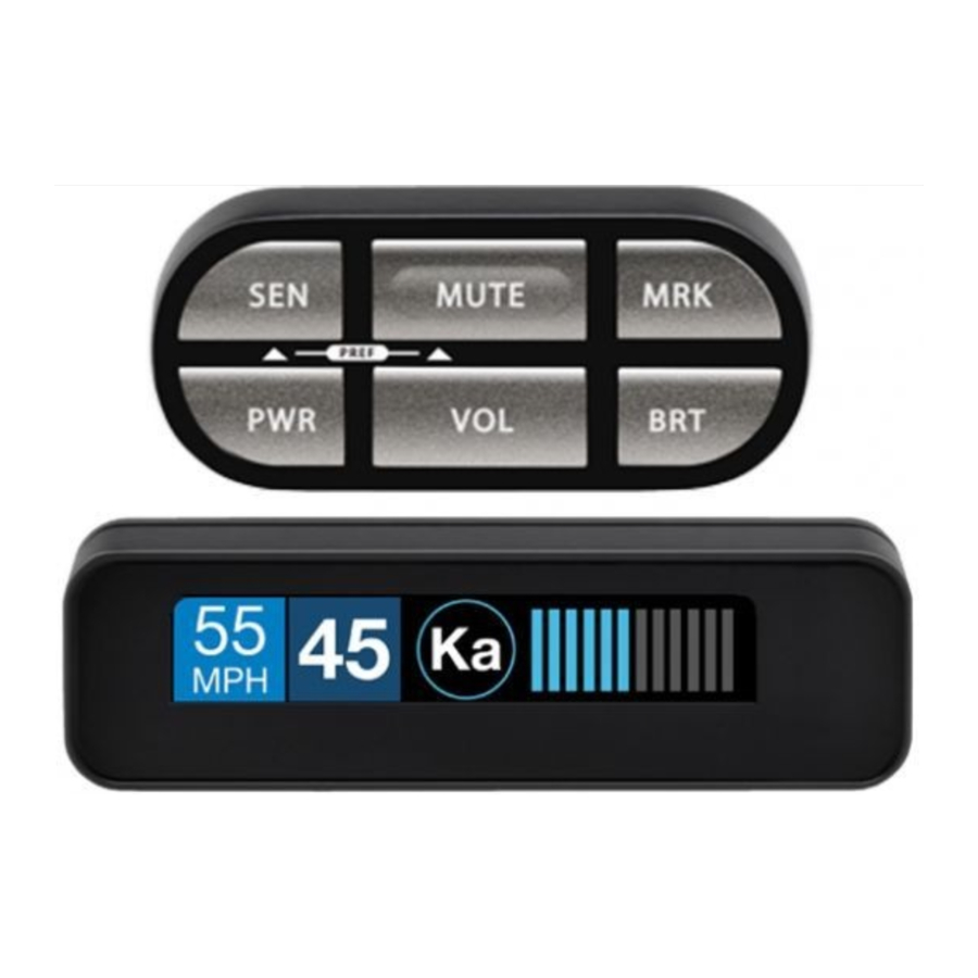ESCORT MAX Ci - Radar Detector Manual