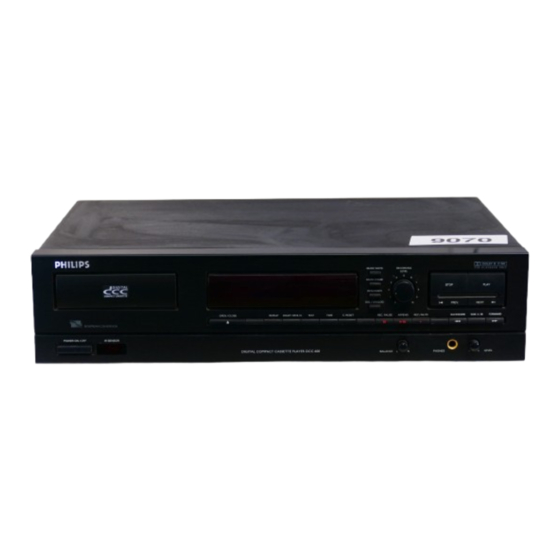 Philips DCC 600 Instructions For Use Manual