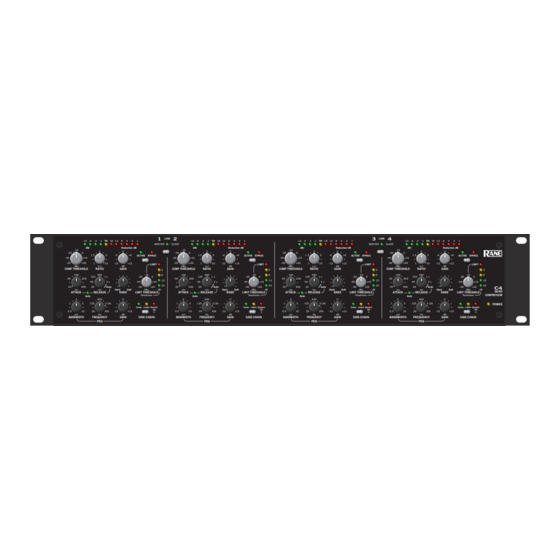 Rane C4 Operator's Manual