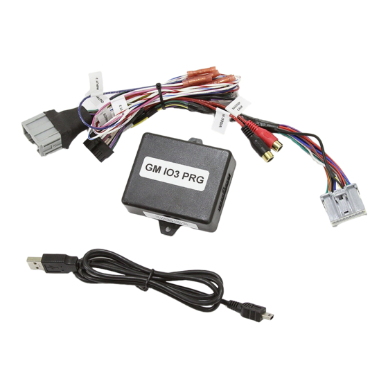 Nav TV GM IO3-PRG Installation Manual