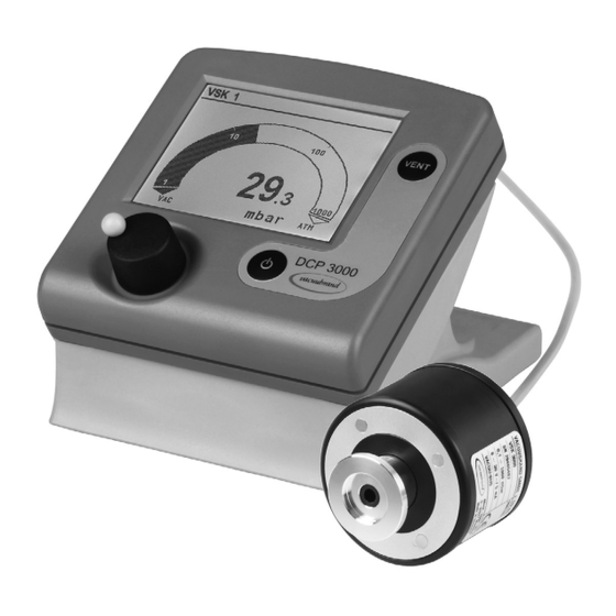vacuubrand DCP 3000 Instructions For Use Manual