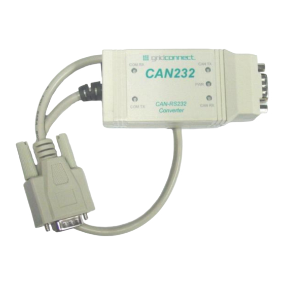 GridConnect CAN USB-232 User Manual