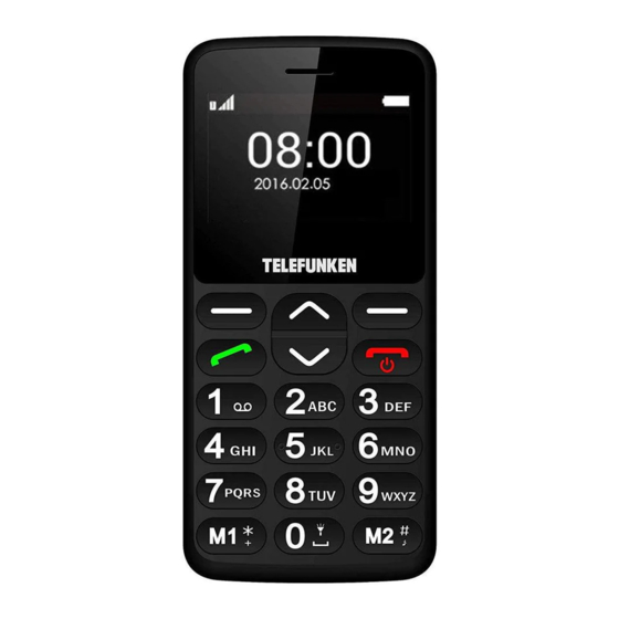 Telefunken TM 140 COSI Cell Phone Manuals