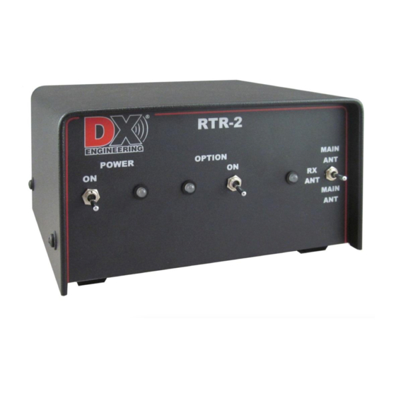 DX Engineering DXE-RTR-2 Manuals