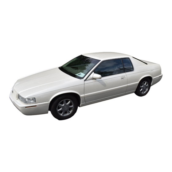 Cadillac 1999 Eldorado Owner's Manual