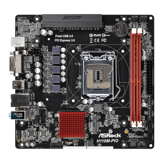 ASROCK H110M-PIO Manual