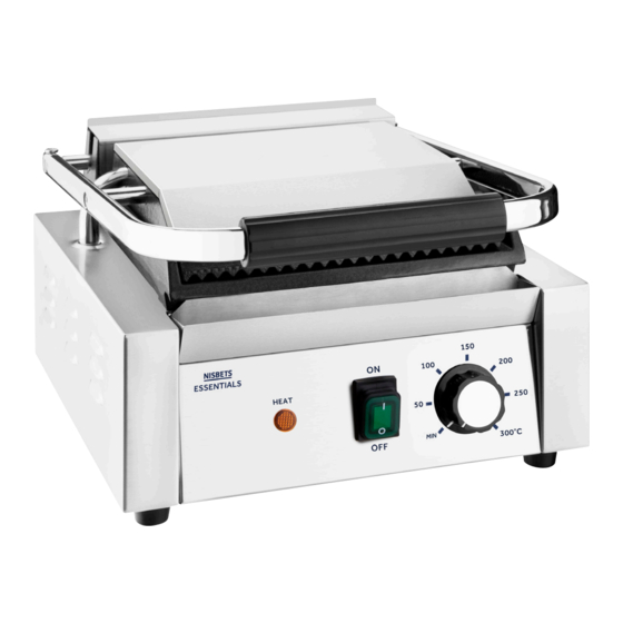 User Manuals: NISBETS ESSENTIALS DA396-A Contact Grill