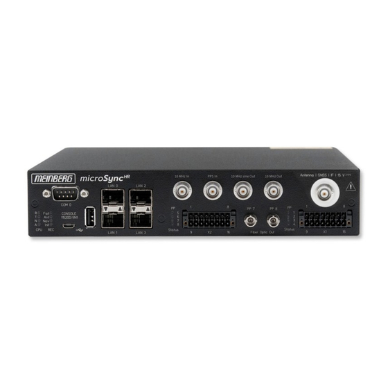 Meinberg microSync HR311/DC Technical Reference