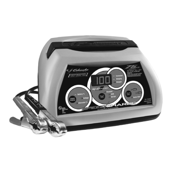 Schumacher Electric SC-7500Al SC-8020A Owner's Manual