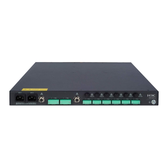 H3C RPS800-A User Manual