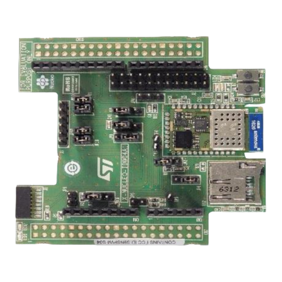 ST X-NUCLEO-IDW04A1 Quick Start Manual