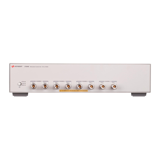 Keysight Technologies J7204A Operating And Service Manual