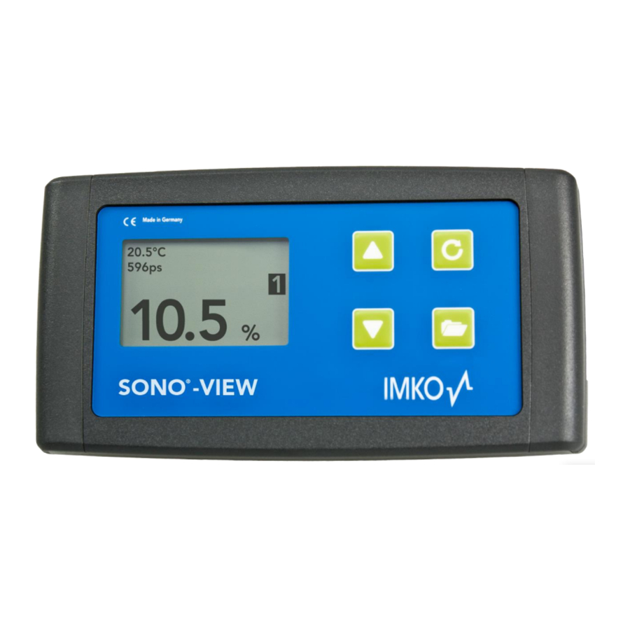 IMKO SONO-View Manual