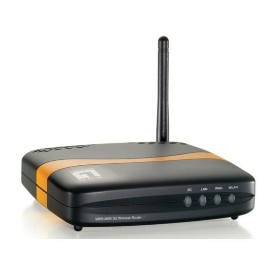 LevelOne MobilSpot WBR-3800 User Manual