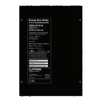 Lutron Electronics Energi Savr Node QSN-4T16-S Installation Manual