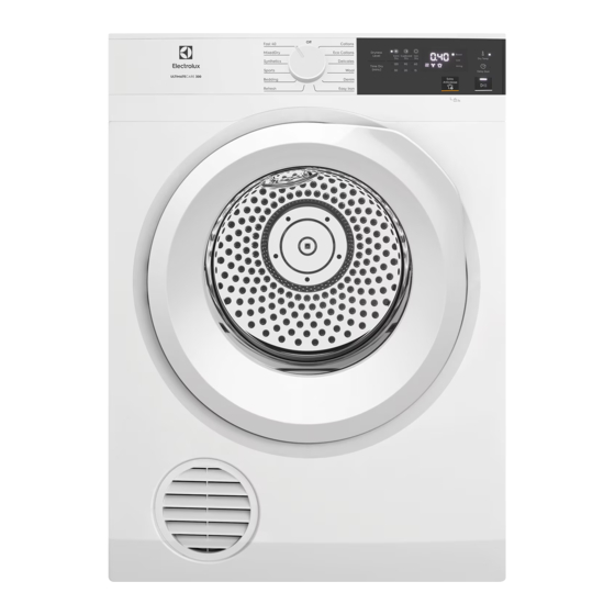 Electrolux UltimateCare 300 EDV80 Series User Manual