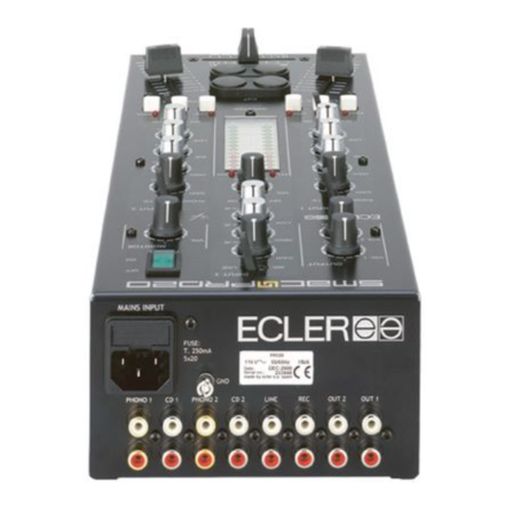 ECLER SMAC PRO20 USER MANUAL Pdf Download | ManualsLib