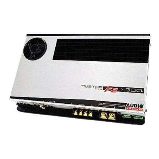 Audio System F2 190 User Manual