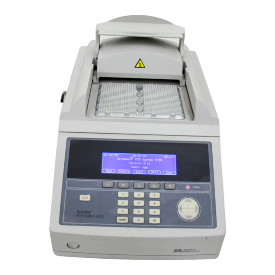 GeneAmp PCR System 9700 User Manual